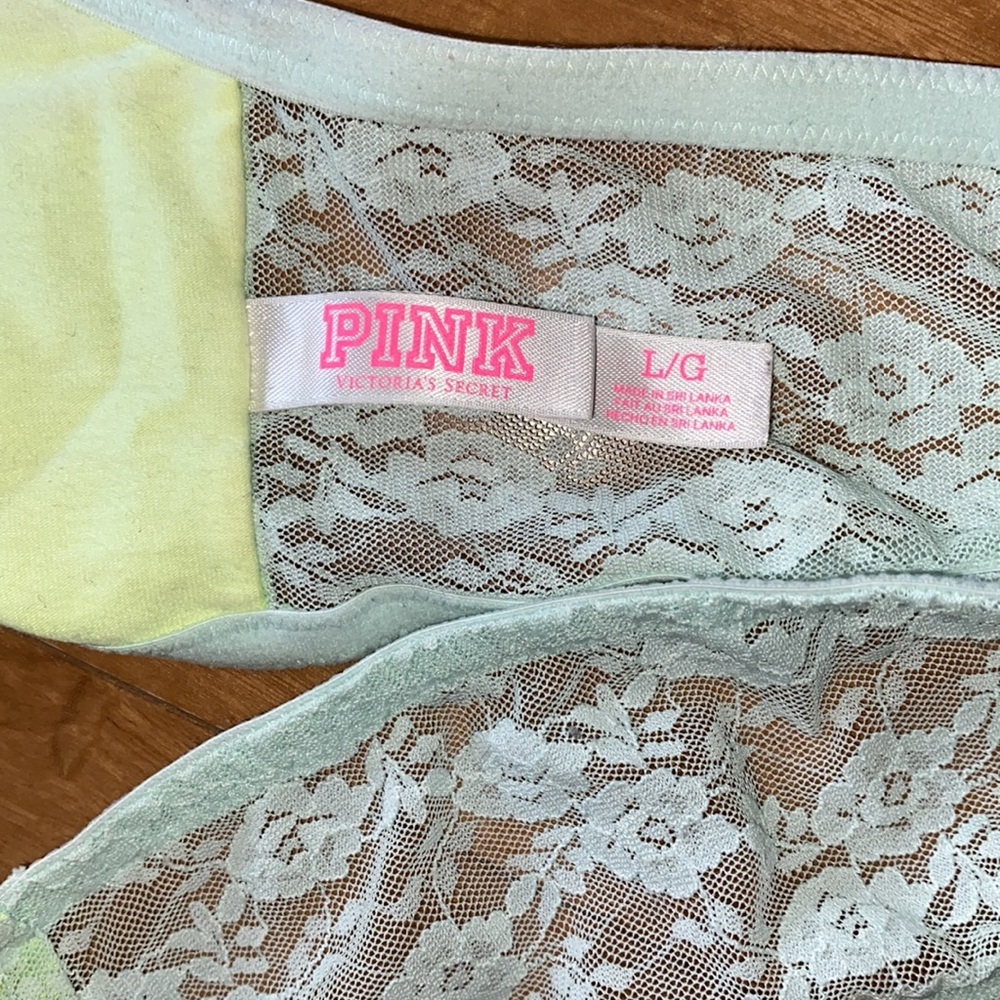 PINK VICTORIA’S SECRET LACE BANDEAU LIKE NEW - Picture 4 of 4